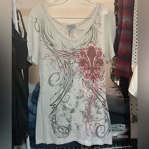 ☀️ Y2k bedazzled shirt